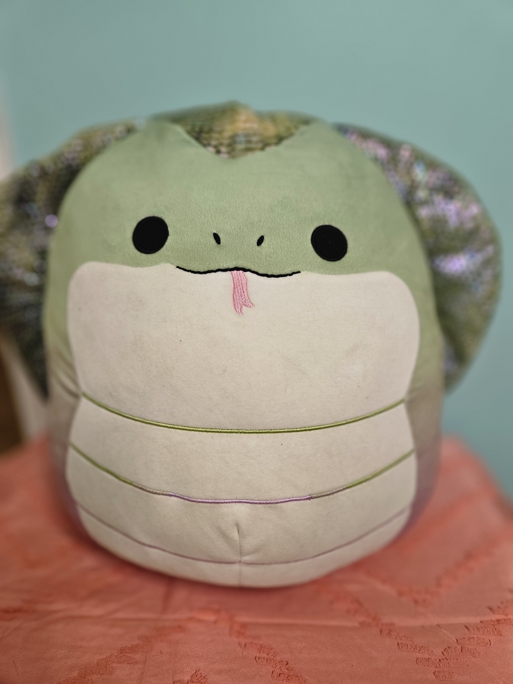 16-inch Squishmallows Khaled the Green Cobra